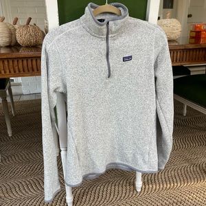 Patagonia gray woman’s quarter zip better sweater